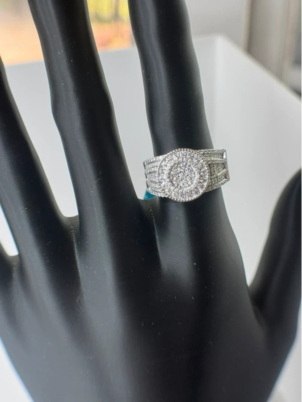 Size 11, 1.53 CTW Moissanite ring 925 silver